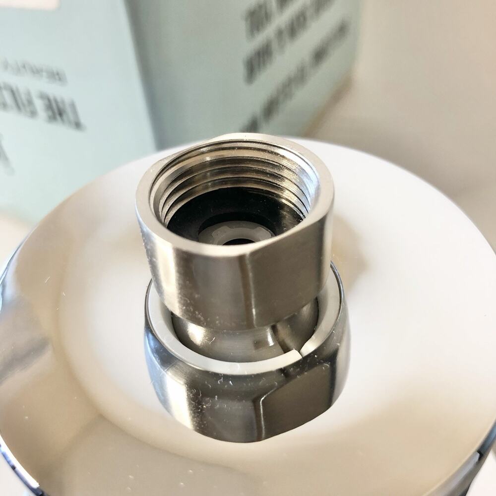 Jolie Filtered Shower Head Modern Chrome Metal Round Bathroom Water Filter - Picture 7 of 8